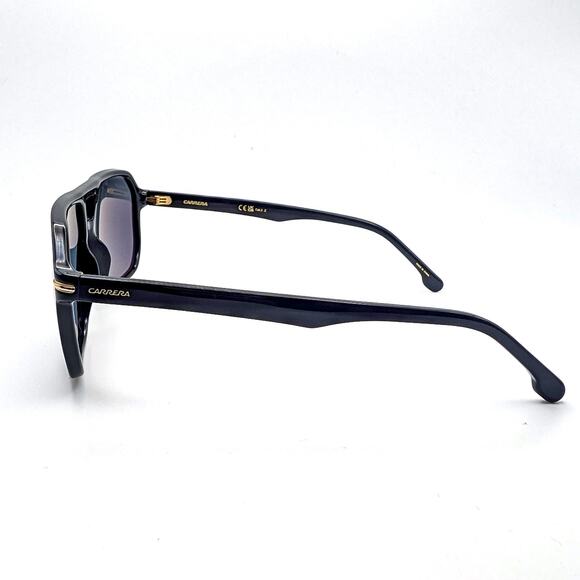 Carera 350 Navigator Double Bridge Polarized Sunglasses – Matte Black & Silver - Picture 4 of 6